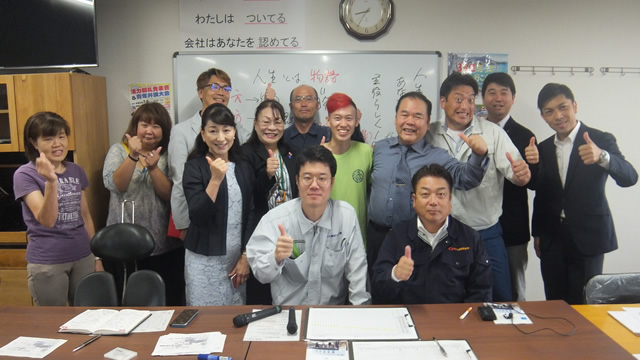 TVQ九州放送取材用朝礼（2019年7月5日収録）